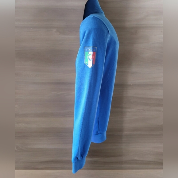 Rare Puma Vintage Italia National Soccer Athletic Track Sweatshirt Jacket - Picture 5 of 13